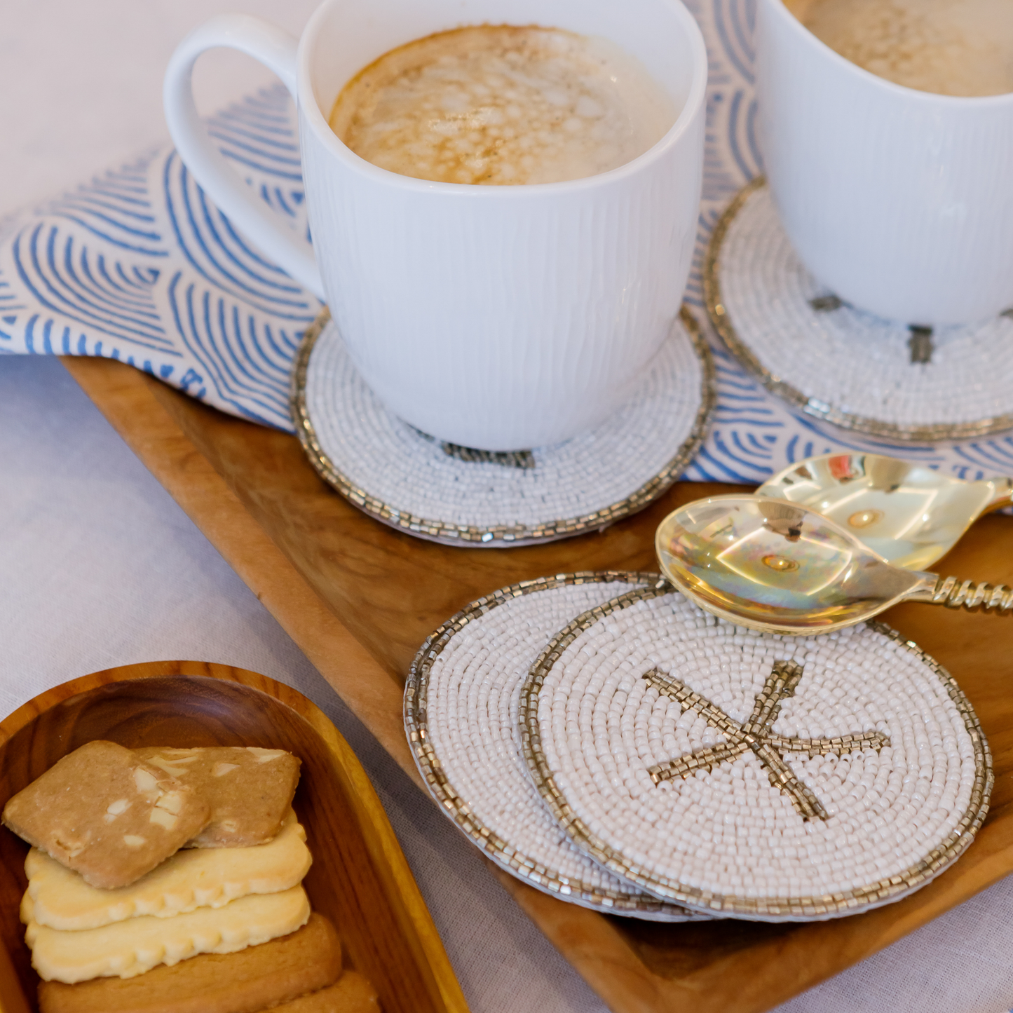 Silver Starfish Coasters