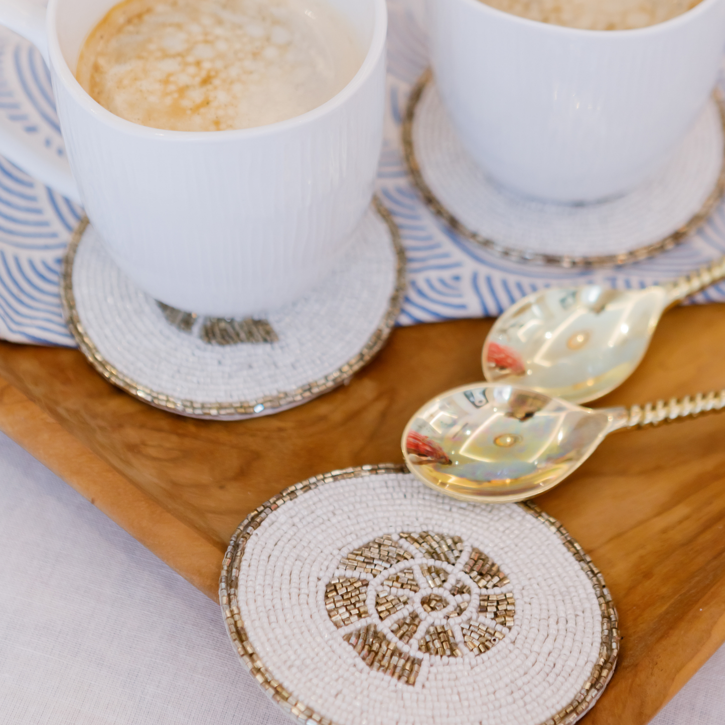 Silver Ammonite Coasters