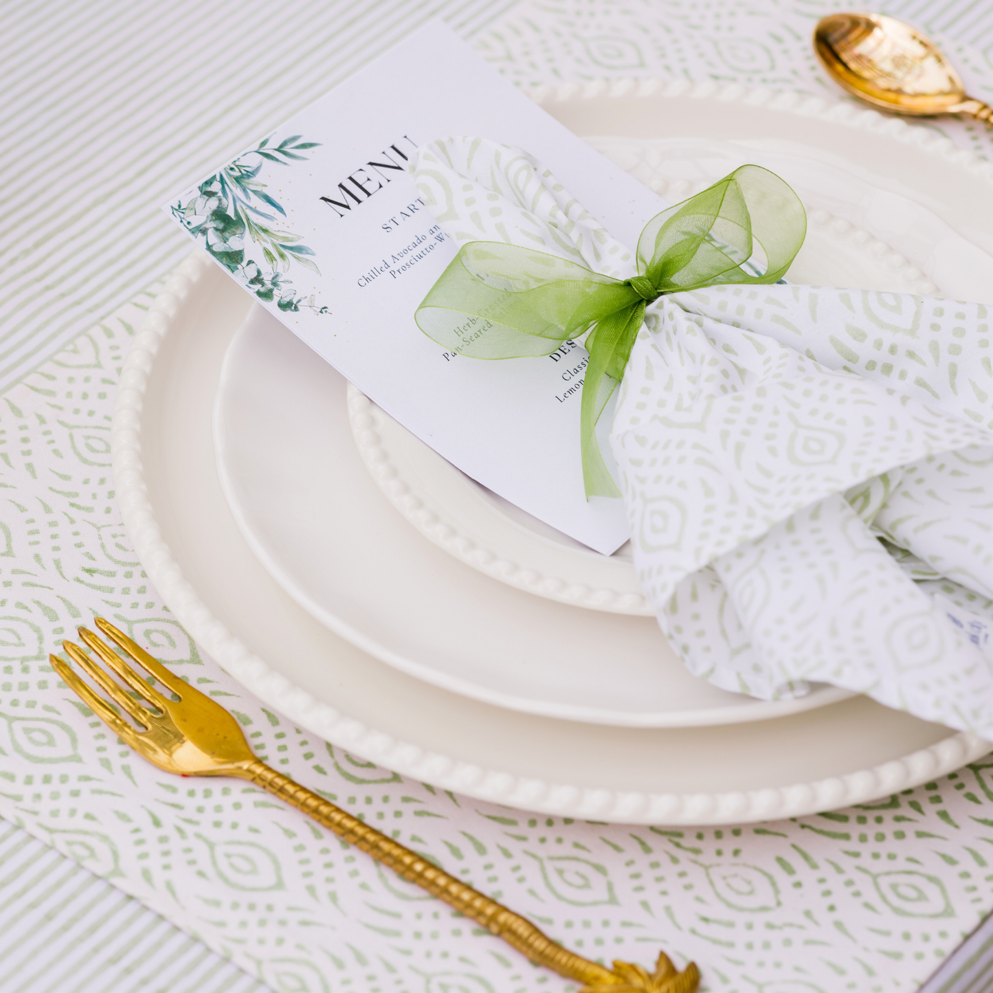 Pair of Eucalyptus Napkins