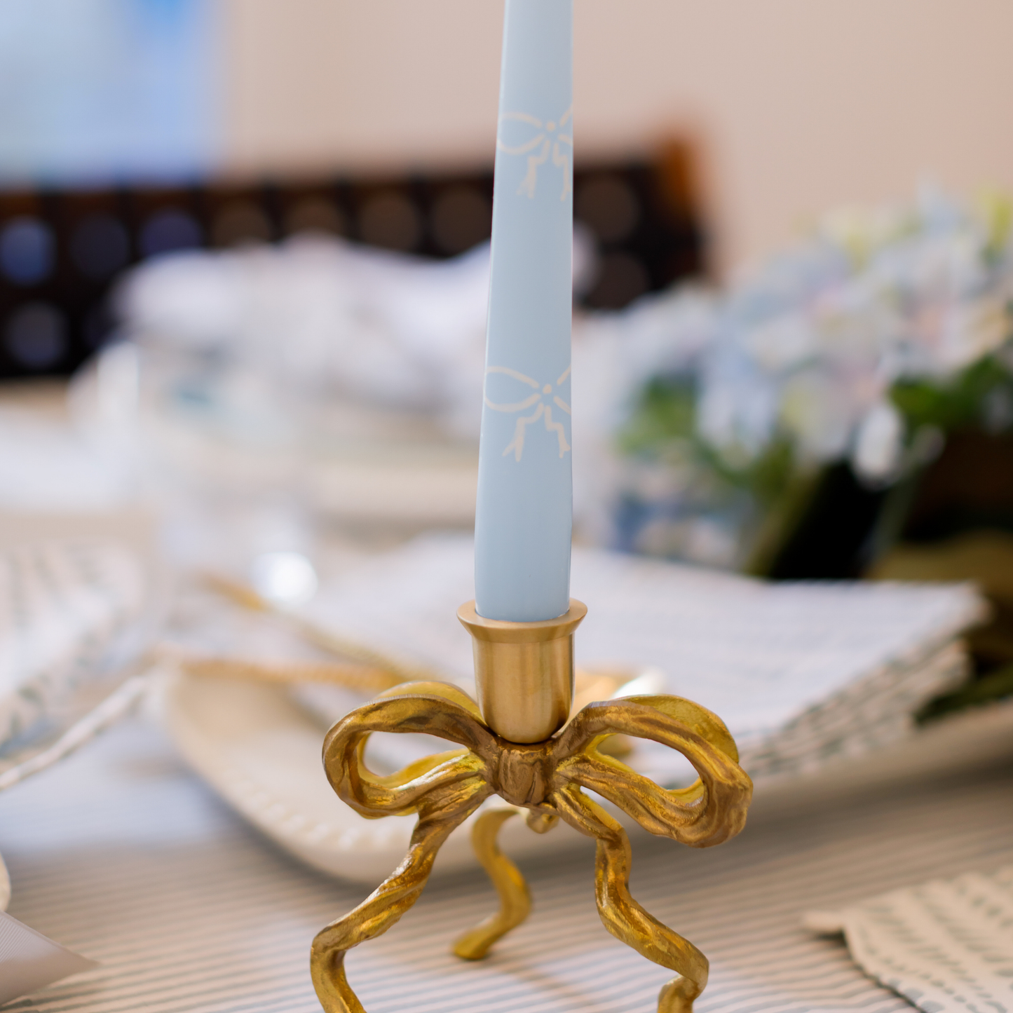 Dinner Candles in 'Forget-Me-Not'