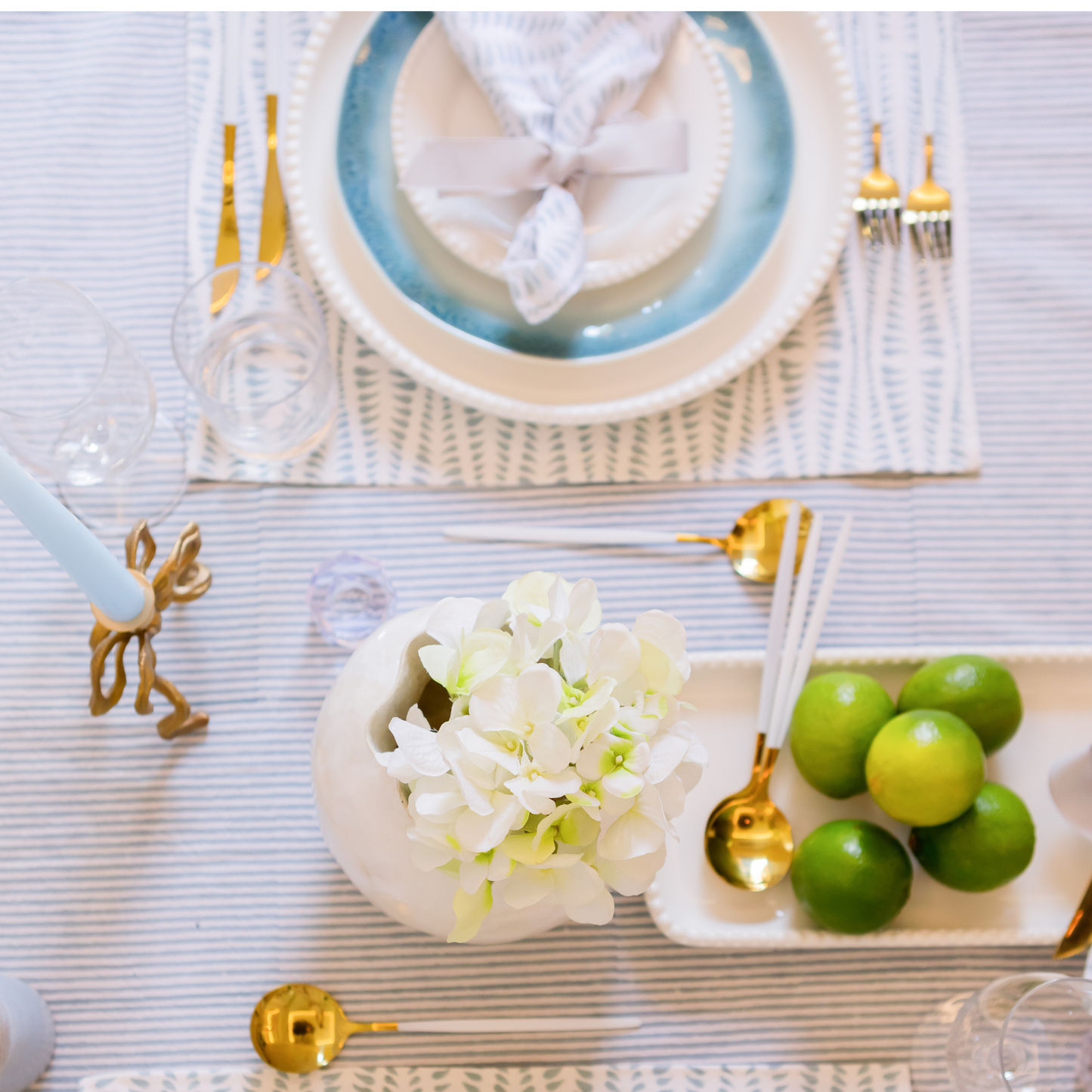 Pair of Hydrangea Napkins