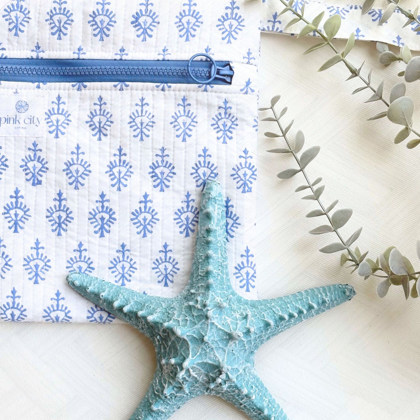 Tablet Sleeve, Santorini Blue Thistle