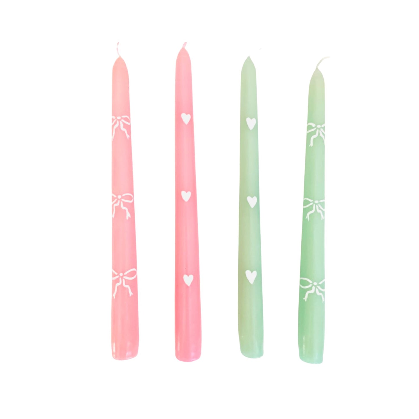 Dinner Candles in 'Rose'
