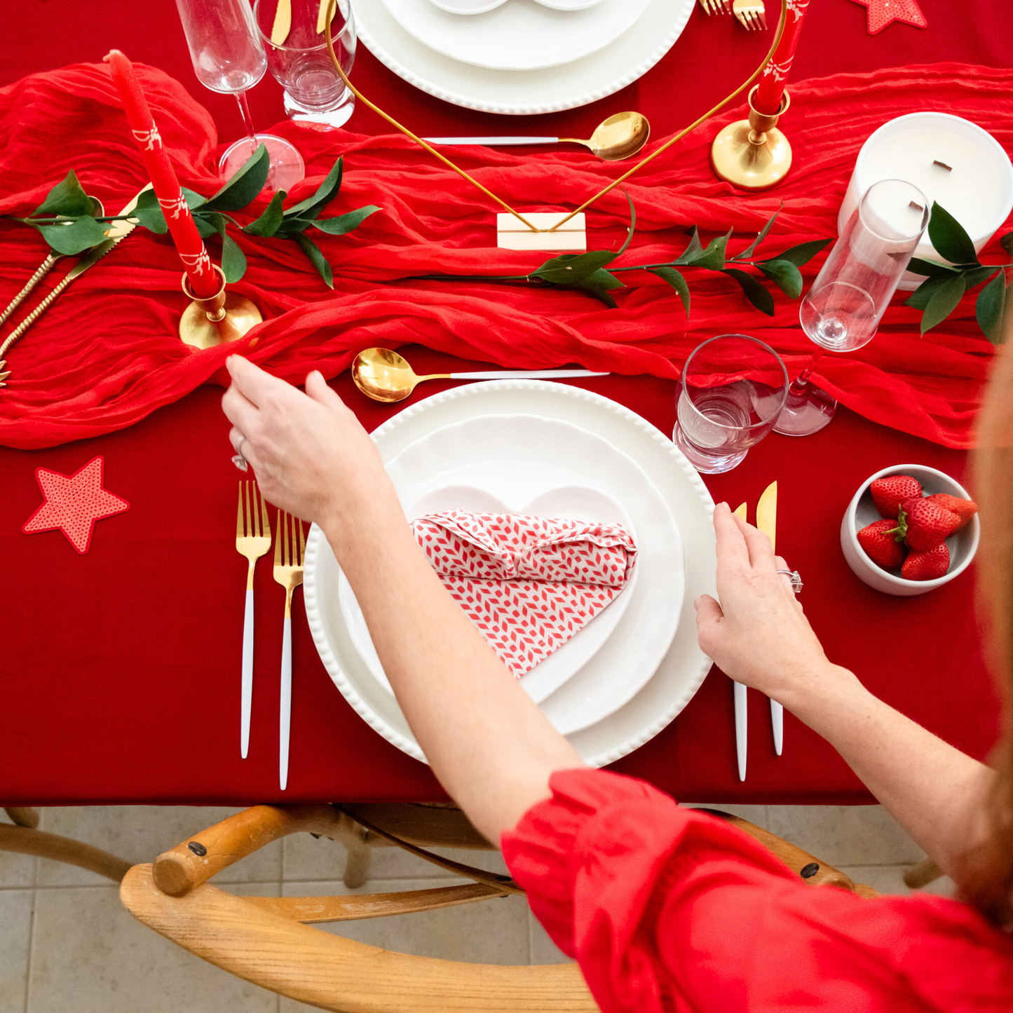 Pair of Bougainvillea Napkins
