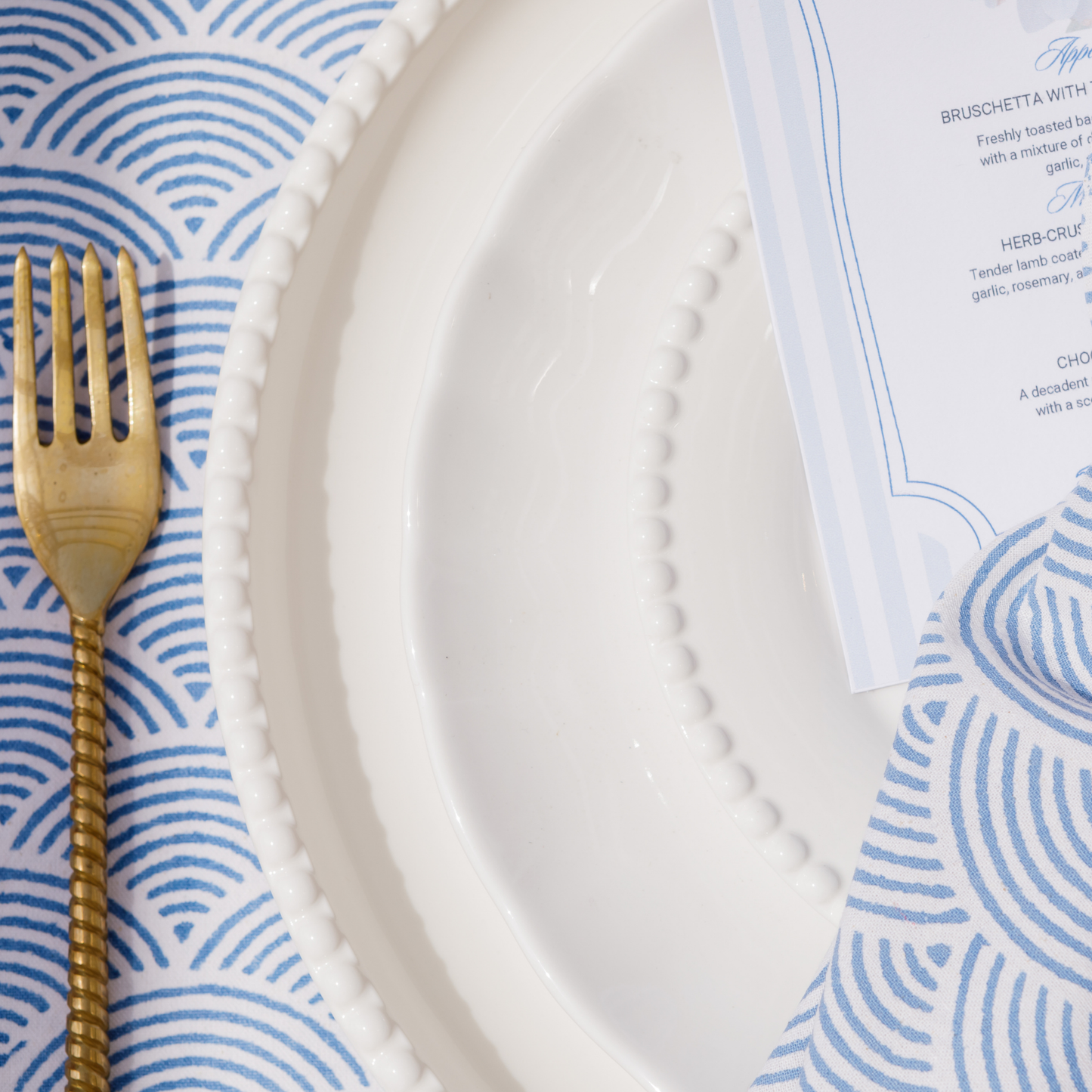 Pair of Cornflower Placemats