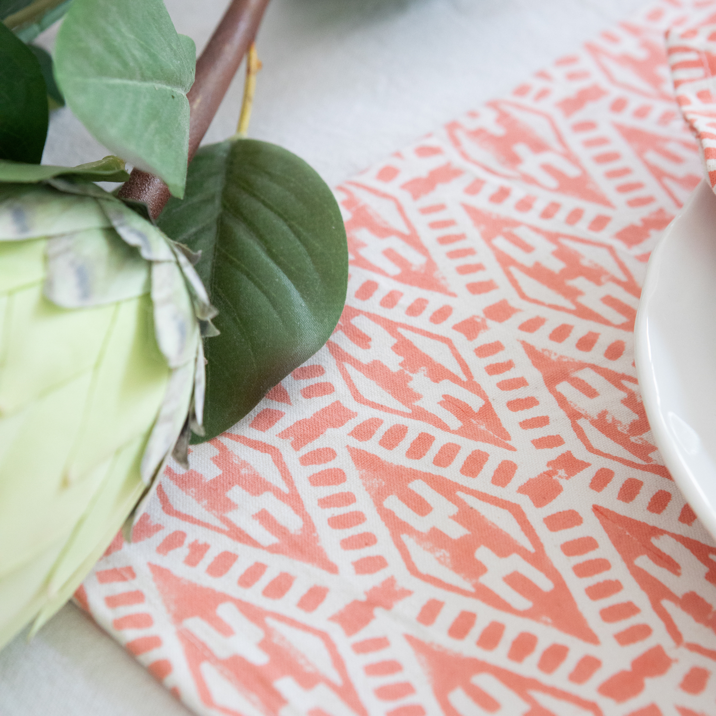 Pair of Peony Placemats