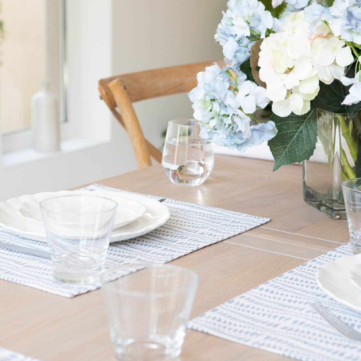 Pair of Hydrangea Placemats