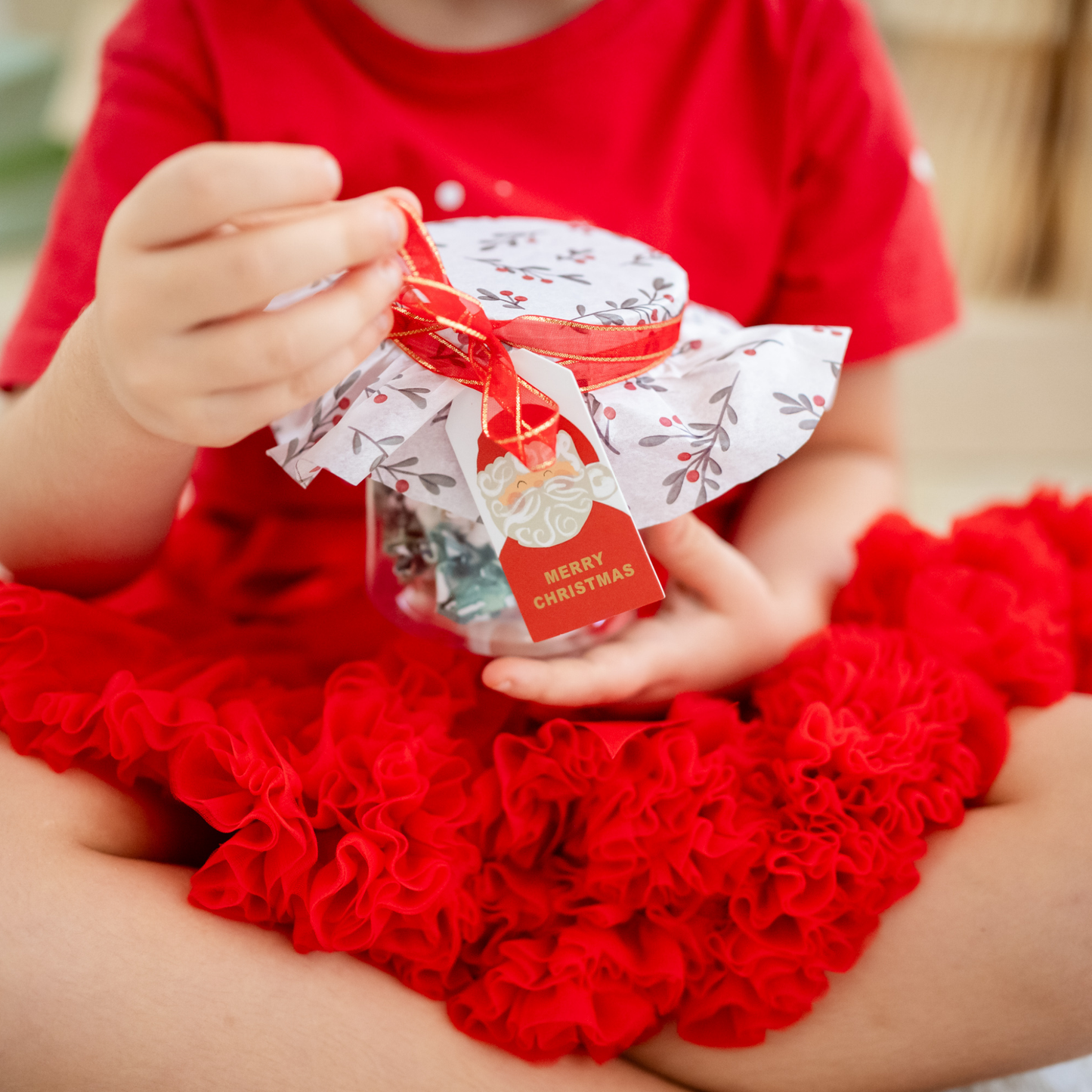 Christmas Scrunchie Jar