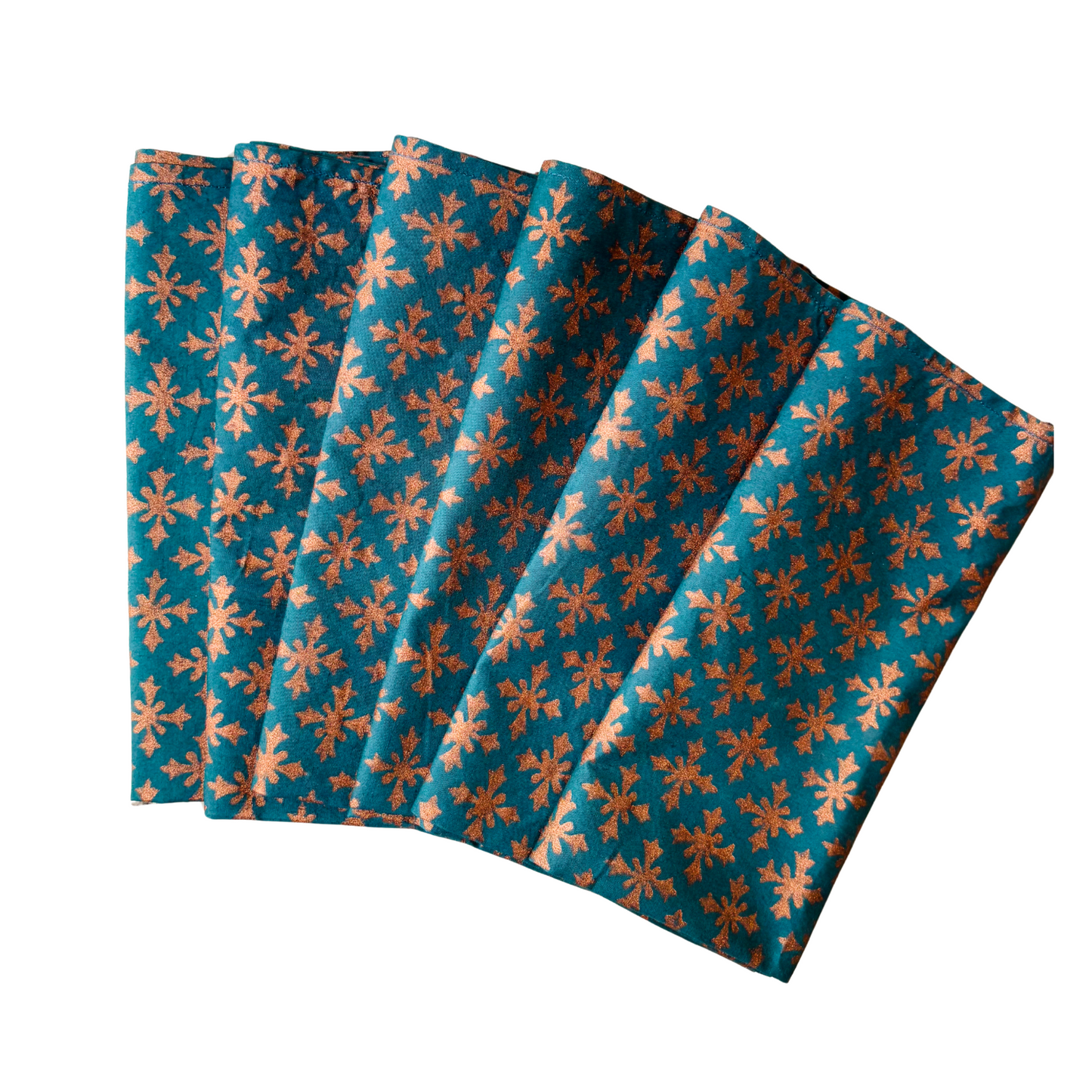 Teal & Rose Gold Table Runner 🌙