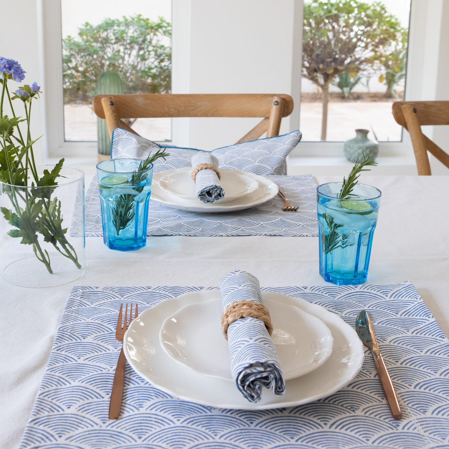 Pair of Cornflower Placemats