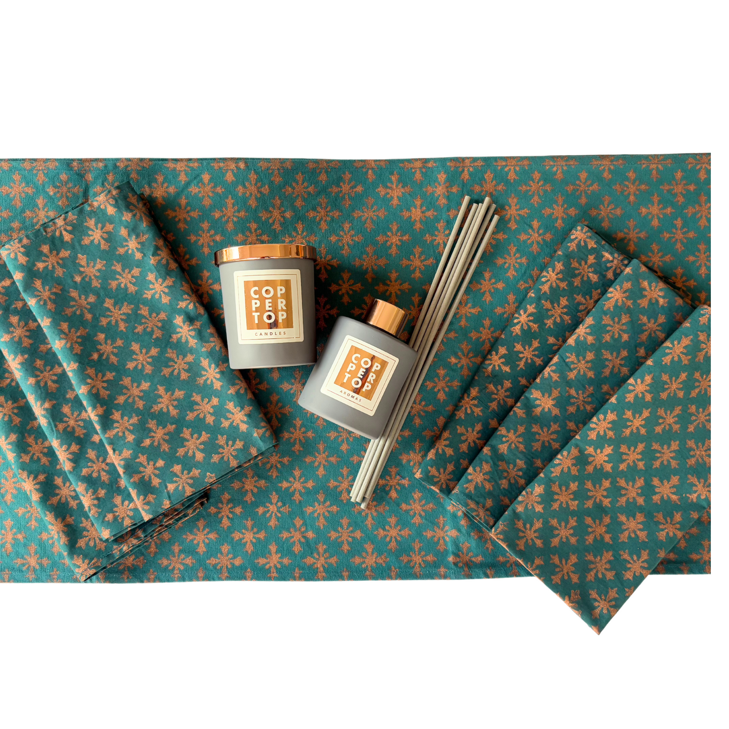 Ramadan Table Linen, Candle & Room Diffuser Gift Set 🌙