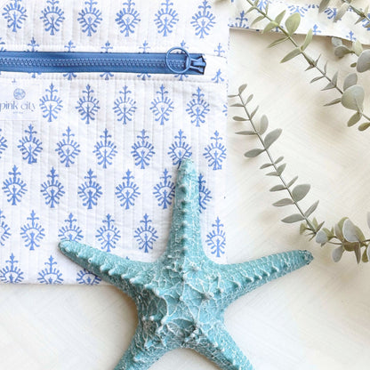 Tablet Sleeve, Santorini Blue Thistle
