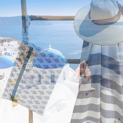 Tablet Sleeve, Santorini Blue Thistle
