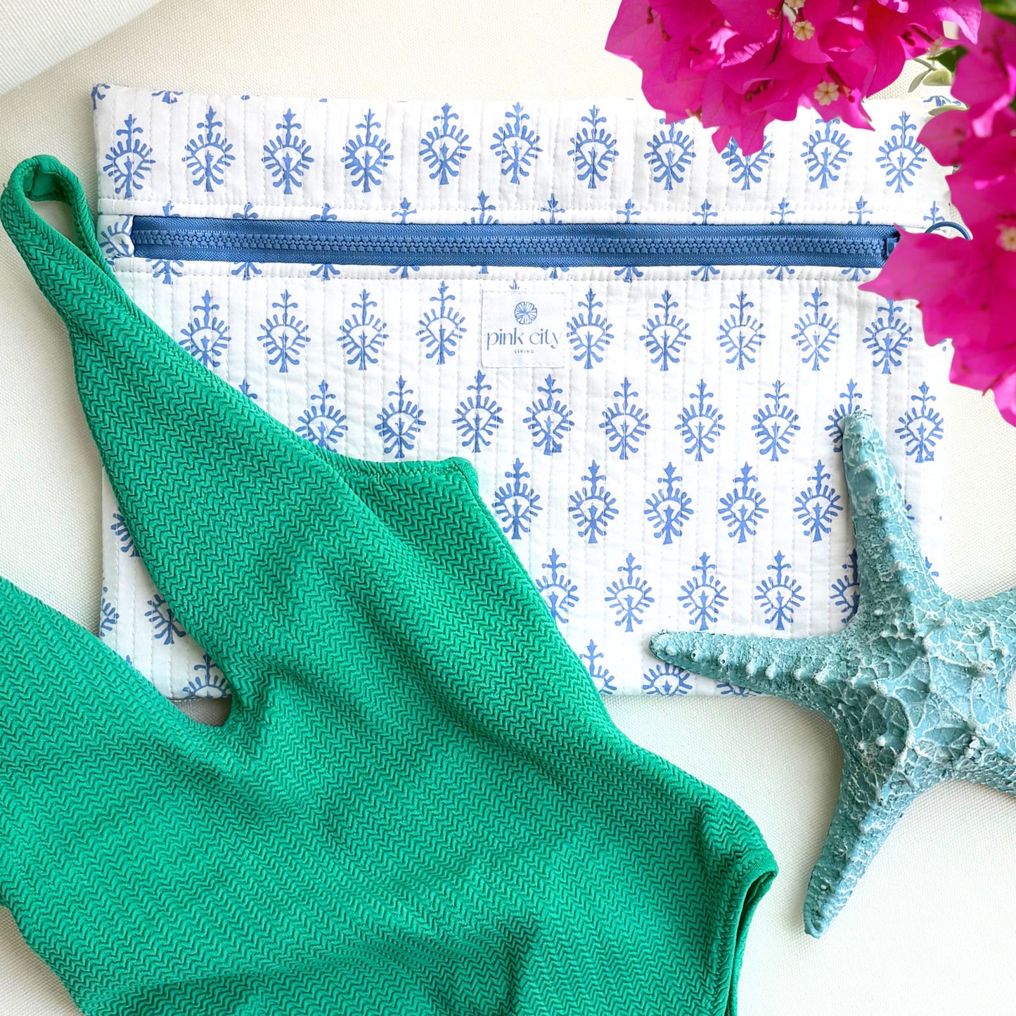 Tablet Sleeve, Santorini Blue Thistle