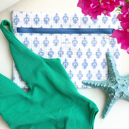 Tablet Sleeve, Santorini Blue Thistle