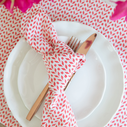 Pair of Bougainvillea Napkins