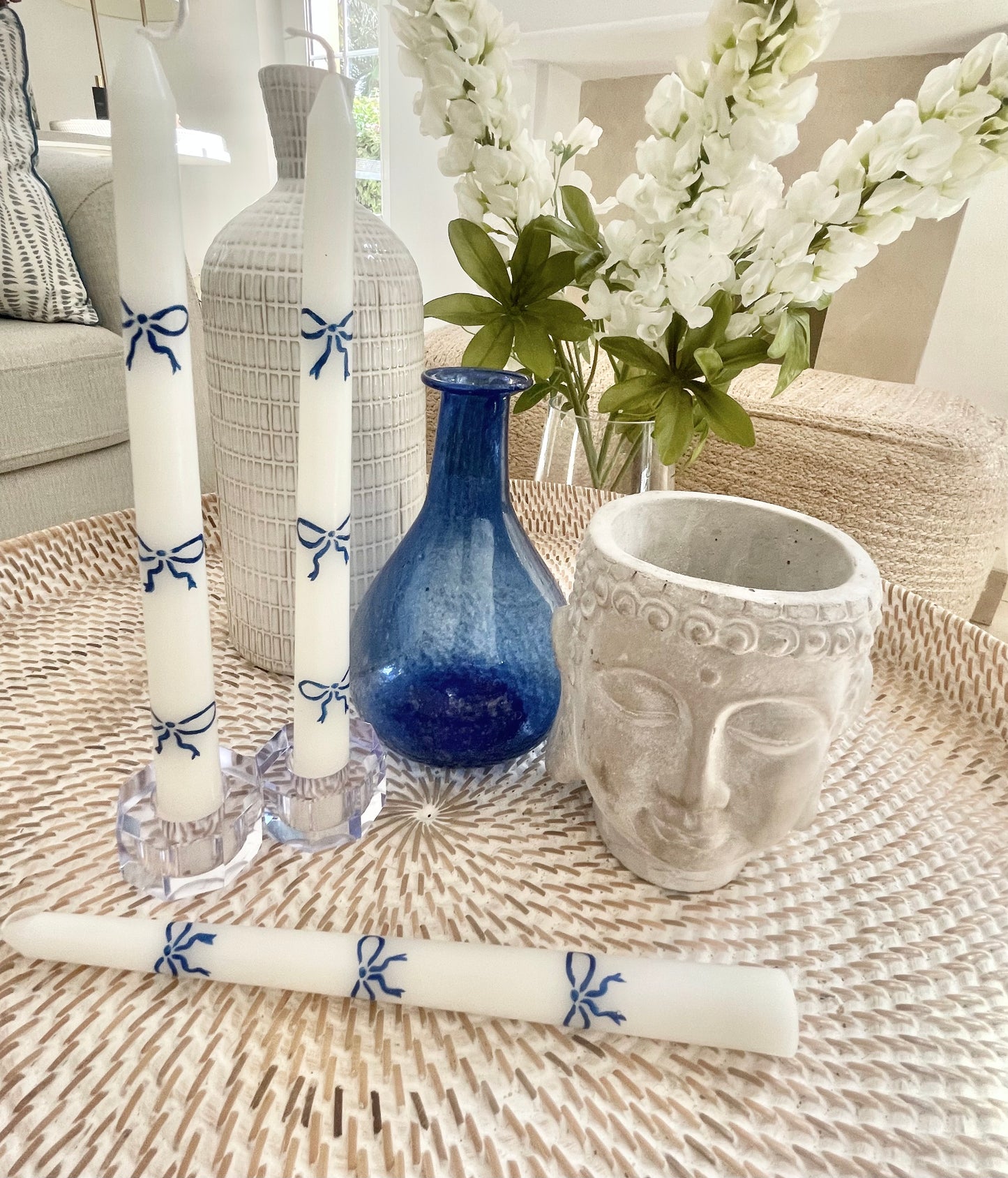 Hand-Painted Dinner Candles